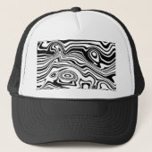 Abstracte Waves Trucker Hat Pet (Voorkant)