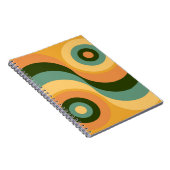  Abstracte Wavy Colorful Rainbow-pleinen Notitieboek (Rechterzijde)