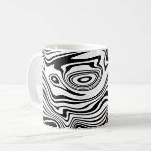 Abstracte Wavy Gestreepte Koffie Mok