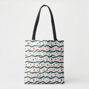 Abstracte Wavy lijnen en geometrische vormen Patro Draagtas