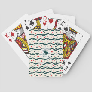 Abstracte Wavy lijnen en geometrische vormen Patro Pokerkaarten