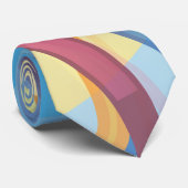 Abstracte Wavy Lines Stropdas (Opgerold)