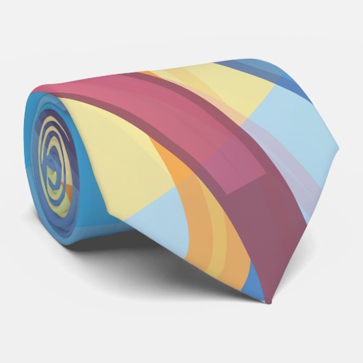 Abstracte Wavy Lines Stropdas (Opgerold)