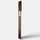 Abstracte Wavy Striped Pattern Lines Brown Art Case-Mate iPhone Case (Achterkant / Rechts)