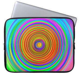 abstracte wazige achtergrond,  geometrische tex laptop sleeve