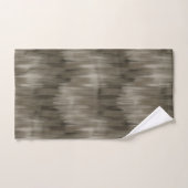 Abstracte wazige penseelstreken, monochrome bruin bad handdoek (Handdoek)