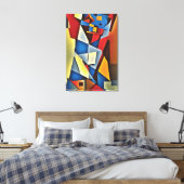 Abstracte weergave van het portret Canvas Afdruk (Insitu (Slaapkamer))