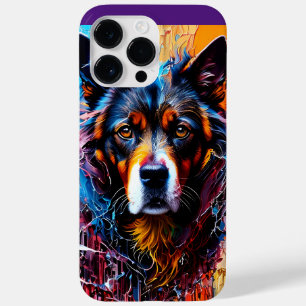 Abstracte welkomstkleurenhond Case-Mate iPhone 14 pro max hoesje