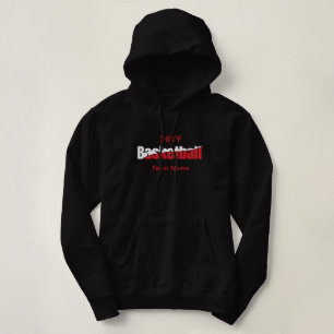 Abstracte wens van Basketball Player - Word Art Hoodie