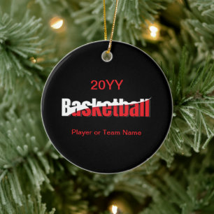 Abstracte wens van Basketball Player - Word Art Keramisch Ornament