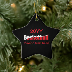 Abstracte wens van Basketball Player - Word Art Keramisch Ornament