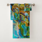Abstracte wereld bad handdoek (Insitu)