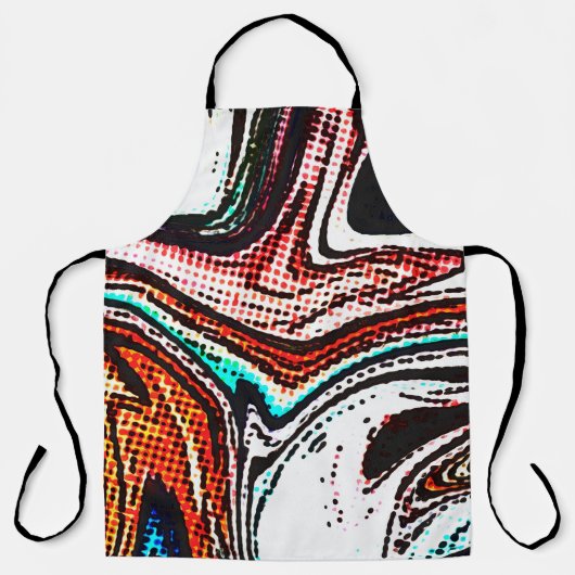 Abstracte wervelachtergrond. Vloeibare verftextuur Schort (Voorkant)