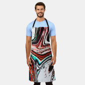 Abstracte wervelachtergrond. Vloeibare verftextuur Schort (Gedragen)