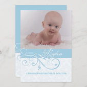 Abstracte Wervelende Foto Religieuze Uitnodiging (Voorkant / Achterkant)