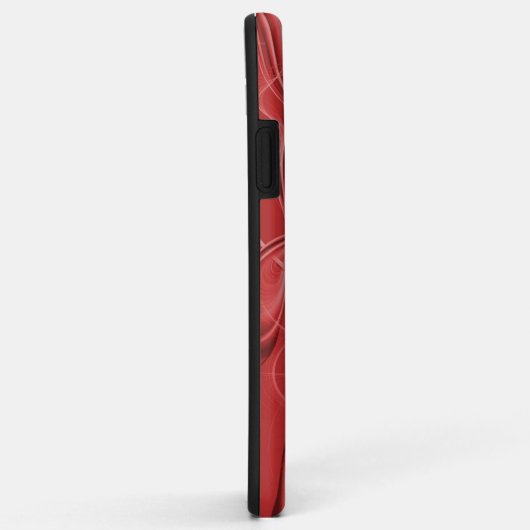 Abstracte wervelingen in rood Case-Mate iPhone case (Achterkant/rechts)