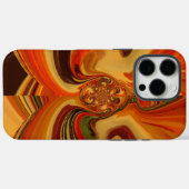 Abstracte wervelingen met Teardrop Center Art Prin Case-Mate iPhone Case (Achterkant (horizontaal))