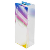 Abstracte wervelkolom 1 wijn cadeautas (Voorkant Gekanteld)