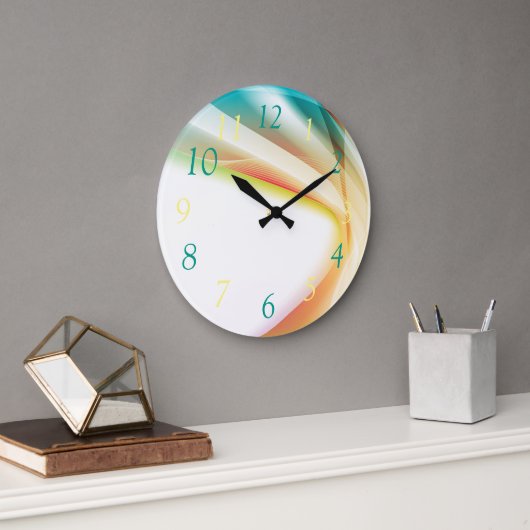 Abstracte wervelkolom 2 vierkante klok (Kantoor)