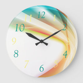 Abstracte wervelkolom 2 vierkante klok