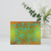 Abstracte wervelkolom briefkaart (Staand voorkant)
