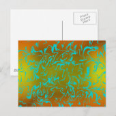 Abstracte wervelkolom briefkaart (Voorkant / Achterkant)