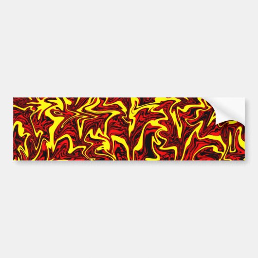 Abstracte wervelkolom bumpersticker (Voorkant)