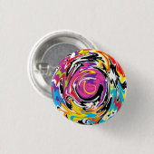 Abstracte wervelkolom ronde button 3,2 cm (Voorkant /achterkant)