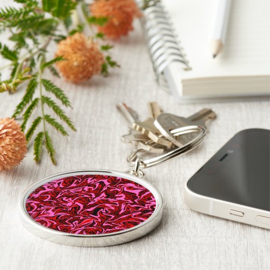 Abstracte wervelkolom sleutelhanger (Zijkant)