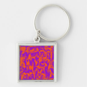 Abstracte wervelkolom sleutelhanger