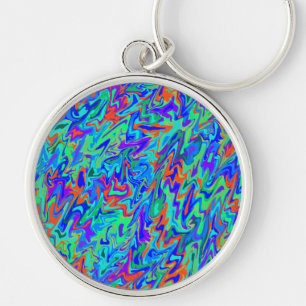 Abstracte wervelkolom sleutelhanger