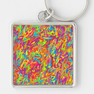 Abstracte wervelkolom sleutelhanger