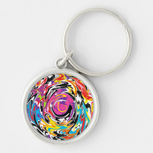 Abstracte wervelkolom sleutelhanger
