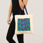 Abstracte wervelkolom tote bag (Voorkant (product))
