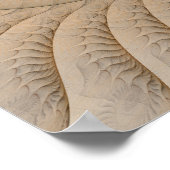 Abstracte wervelkolom van Undertow Tan Poster (Hoek)