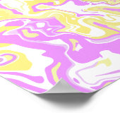 Abstracte wervelkunst met pastelkleuren poster (Hoek)