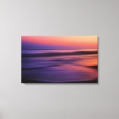 Abstracte westkust van de Sunset Ocean Canvas Afdruk (Voorkant)