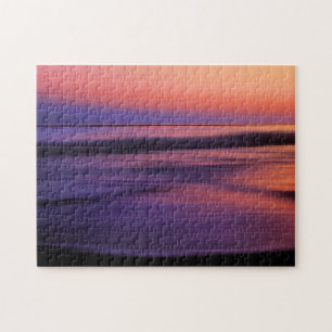 Abstracte westkust van de Sunset Ocean Legpuzzel