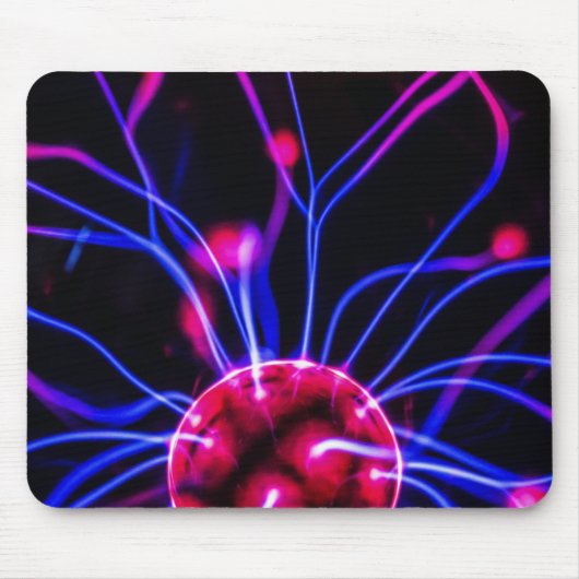 Abstracte wetenschapplasmaballamp muismat (Voorkant)