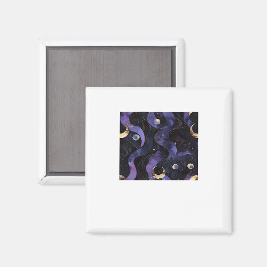 Abstracte Whimsigoth Pattern Classic Magneet (Voorkant / Achterkant)