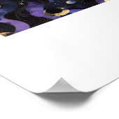 Abstracte Whimsigoth Pattern Classic Poster (Hoek)