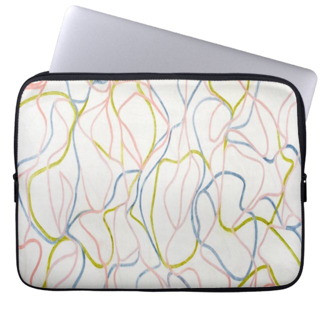 Abstracte Whimsy Electronics Bag Laptop Sleeve (Voorkant)