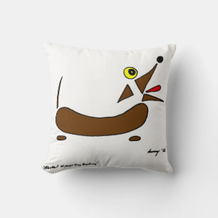 Abstracte Wiener Dog Pillow Kussen