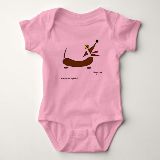 Abstracte Wiener Dog Shirts (Voorkant)