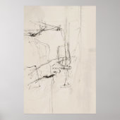 Abstracte wijn gieten kunst - poster (Voorkant)