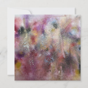 Abstracte wilde bloemen kaart