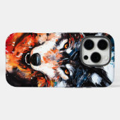 Abstracte Wilde Geest Wolf Case-Mate iPhone Case (Achterkant (horizontaal))
