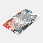 Abstracte Wilde Geest Wolf Post-it® Notes (Schuin)