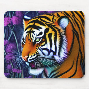 Abstracte Wilde Majestic Predator Tiger Muismat