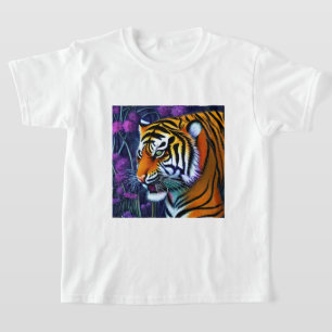 Abstracte Wilde Majestic Predator Tiger T-shirt